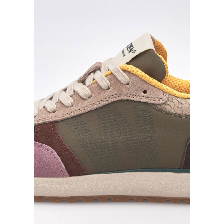 WODEN - Ronja Sneakers - Dark Algae Multi