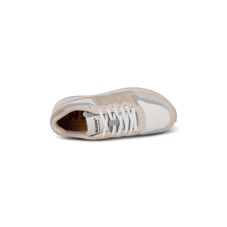 WODEN - Rigmor Reflective Sneakers - Ivory