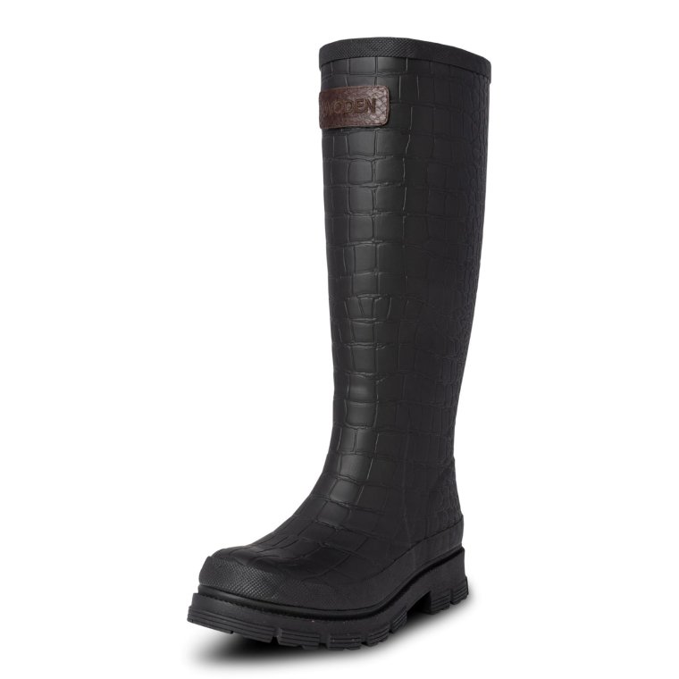 WODEN - Le Croco Waterproof	gummistvle - Black