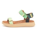 WODEN - Line Sandal - Apple Green Multi