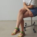 WODEN - Line Sandal - Apple Green Multi