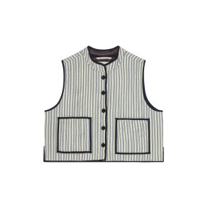 HABIBA - MIO QUILTED WAISTCOAT - SAPPHIRE