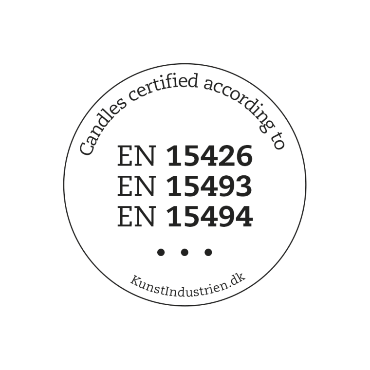 KunstIndustrien - Wax Altar Candles. =8.5 cm. H=20 cm. EN 15426
