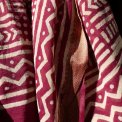 Craft Sisters - Bagru Scarf - Wine - 304