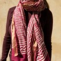 Craft Sisters - Bagru Scarf - Wine - 304