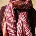 Craft Sisters - Bagru Scarf - Wine - 304