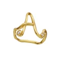 Maanesten - A Alphabet Ring - Forgyldt