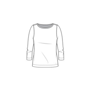 By Basics - 4320 shirt boat neck 3/4 s - sky blue