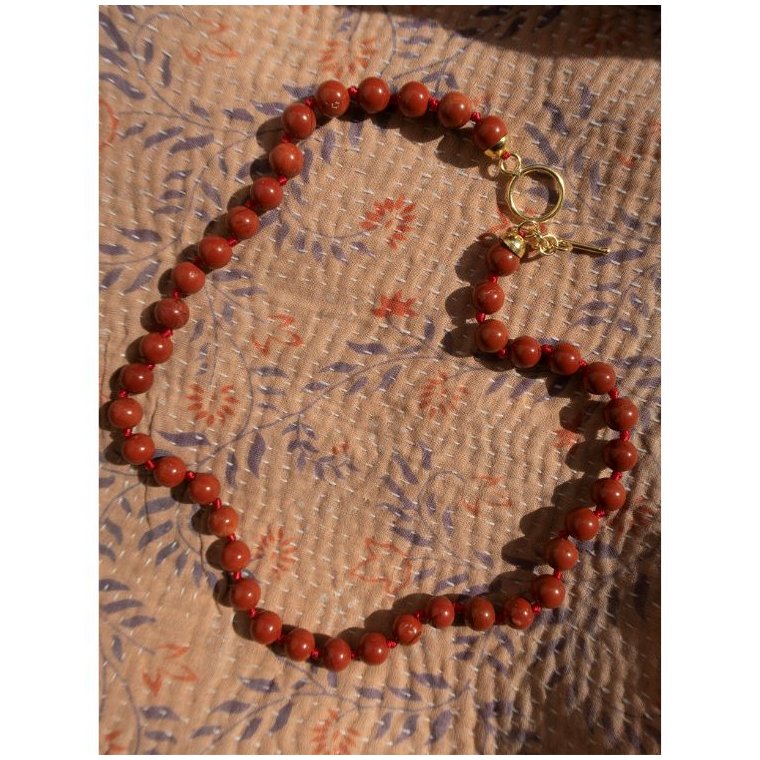 Craft Sisters - Aunties Halskde - Red Jasper