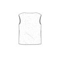 By Basics - 2501 Bubble Wool boxy top - dawn grey melange