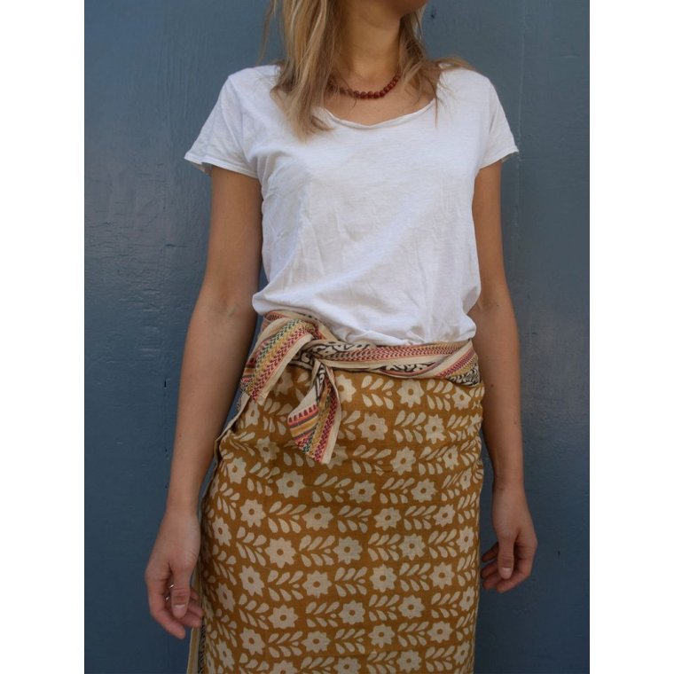 Craft Sisters - Bagru Scarf - Mustard