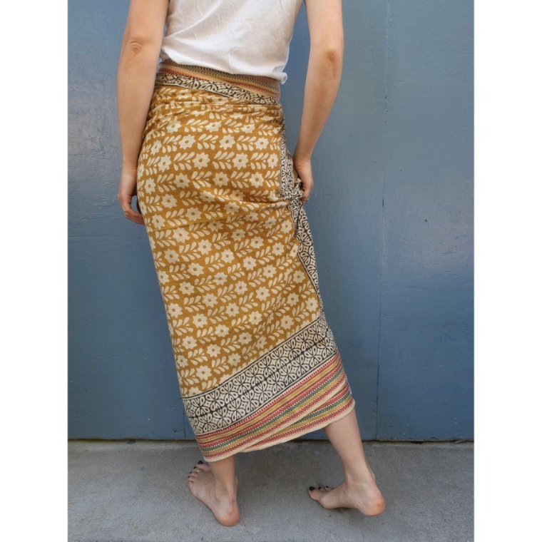 Craft Sisters - Bagru Scarf - Mustard