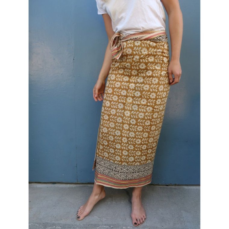 Craft Sisters - Bagru Scarf - Mustard