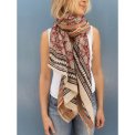 Craft Sisters - Bagru Scarf - Red Flower - 329