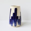 BORNHOLMS KERAMIKFABRIK - -Vase Small - Blue Vertigo