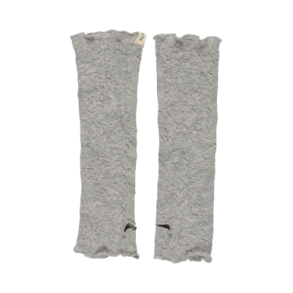 By Basics - 1504 Bubble Wool wrist warmer - dawn grey melange