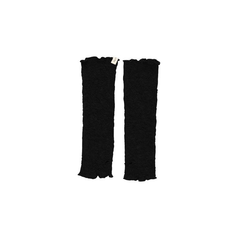 By Basics - 1504 Bubble Wool wrist warmer - Black