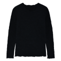 By Basics - 4502 shirt w/round neck l/s - black