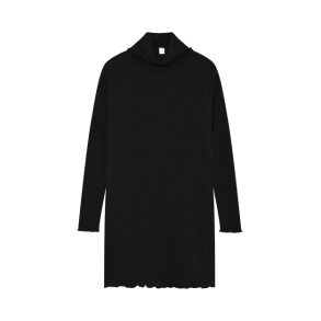 By Basics - 7501 dress wide roll neck - Black
