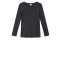 By Basics - 4002 shirt r-neck l/s - caviar