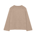 By Basics - 4073 blouse w saddleback - sand melange