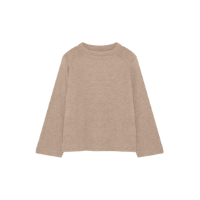 By Basics - 4073 blouse w saddleback - sand melange