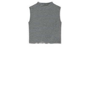 By Basics - 2009 box vest w/draped neck - dawn grey/caviar