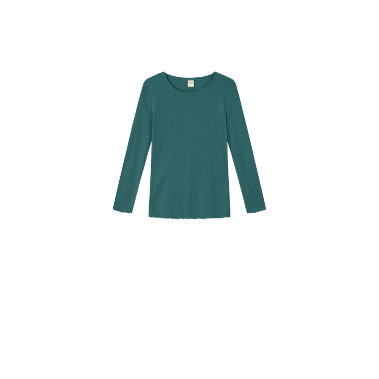 By Basics - 4002 shirt r-neck l/s - granite