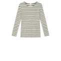 By Basics - 4002 shirt r-neck l/s - raw white/granite