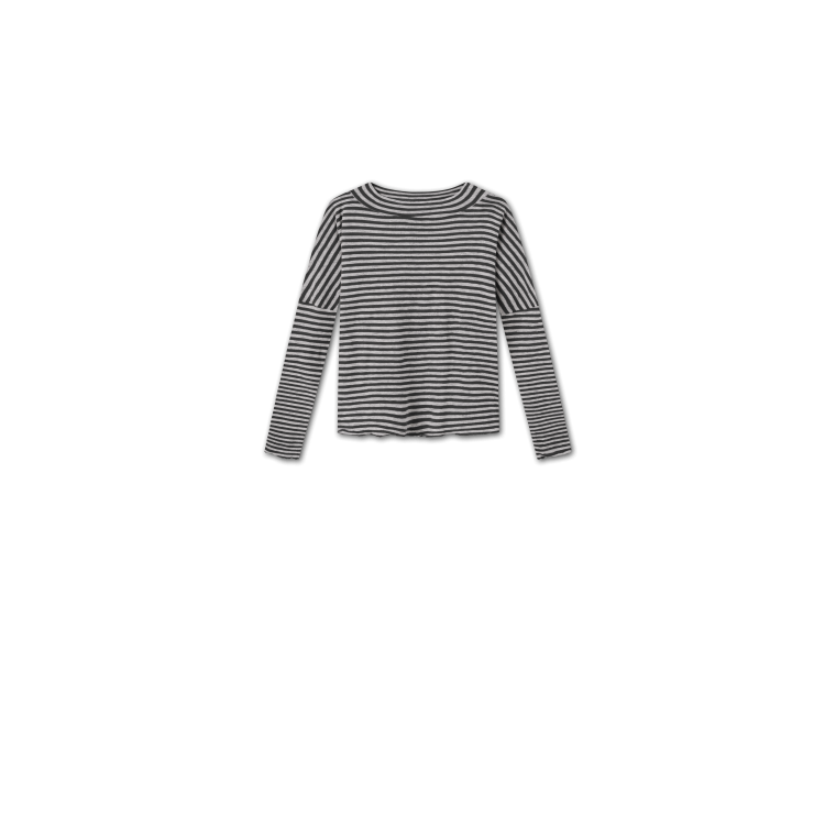 By Basics - 4025 wide shirt w/turtleneck - s/61/62 dawn grey/caviar