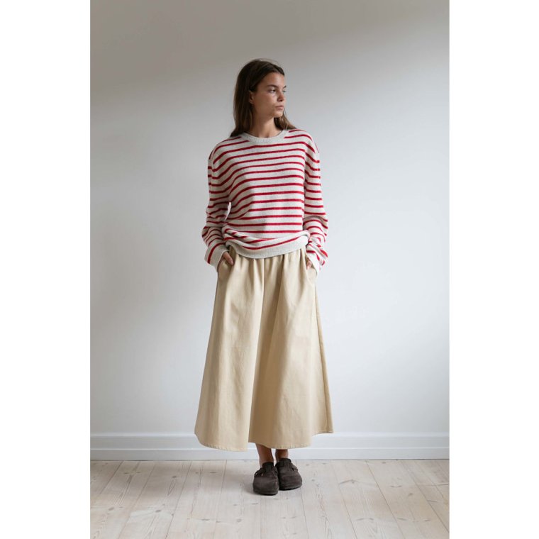 Studio Feder - AGNES SKIRT - COTTON - SAND BEIGE