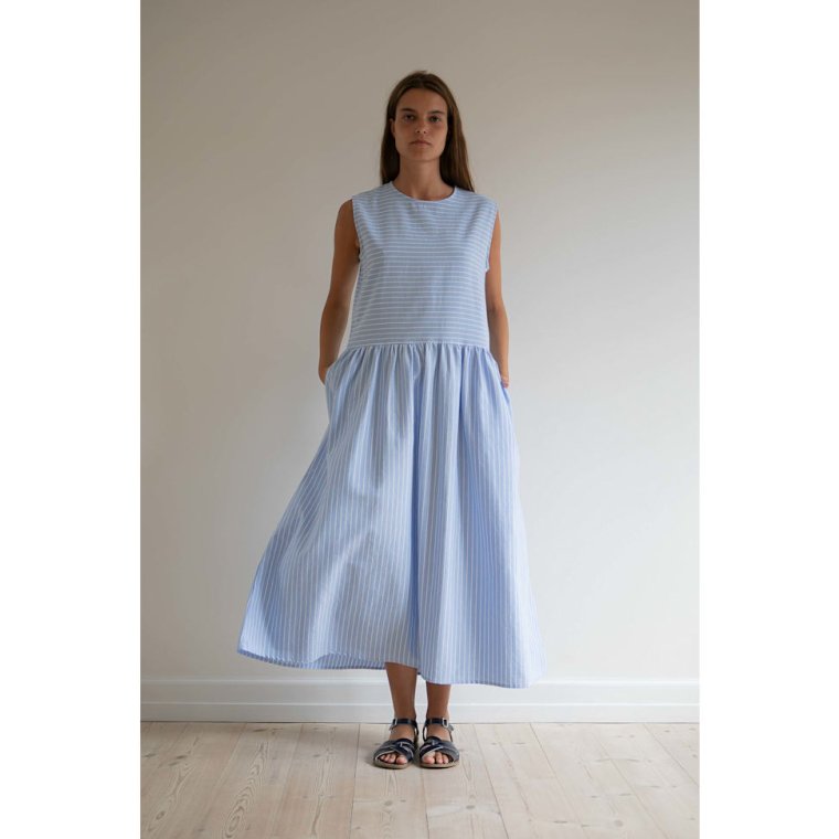 Studio Feder - NOELLE DRESS - OXFORD - ANGEL STRIPE