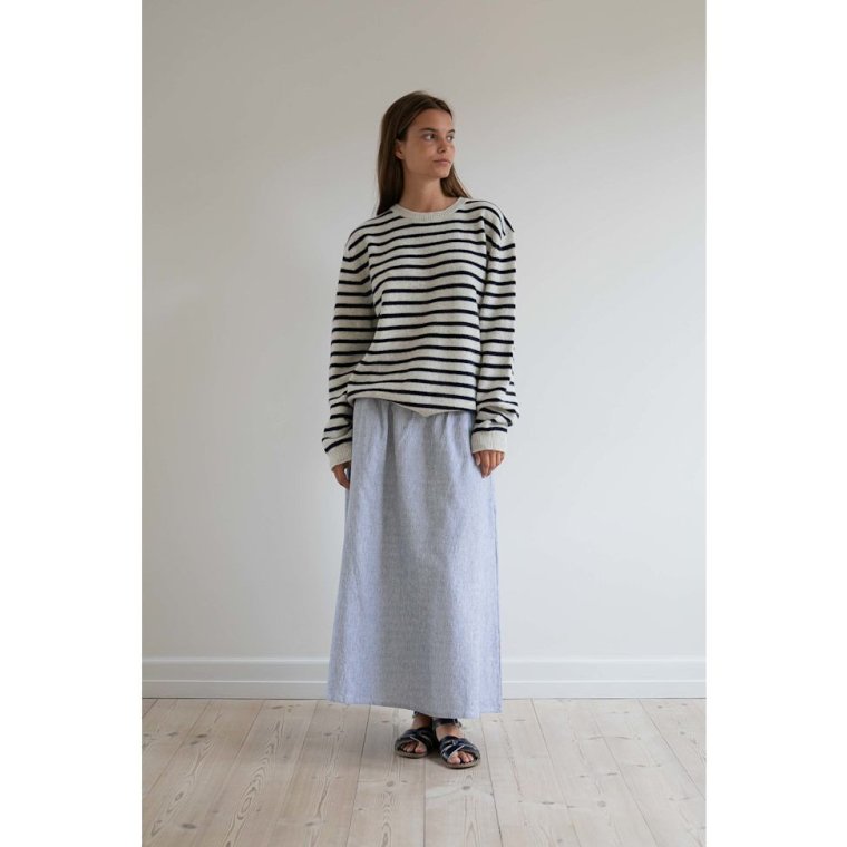 Studio Feder - AGNES SKIRT - COT/LIN - CLASSIC STRIPE