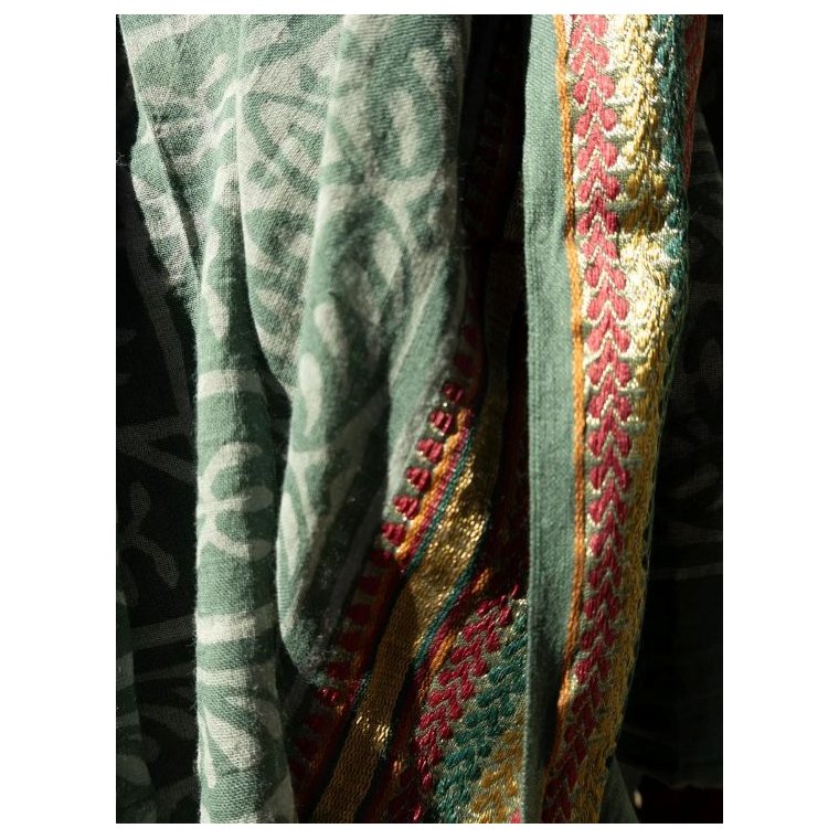 Craft Sisters - Bagru Scarf - Dusty Green - 228