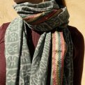 Craft Sisters - Bagru Scarf - Dusty Green - 228