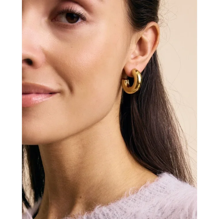 EDBLAD - Chunky creoles S Gold