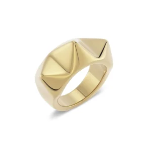 EDBLAD - Peak Rivet Ring Gold