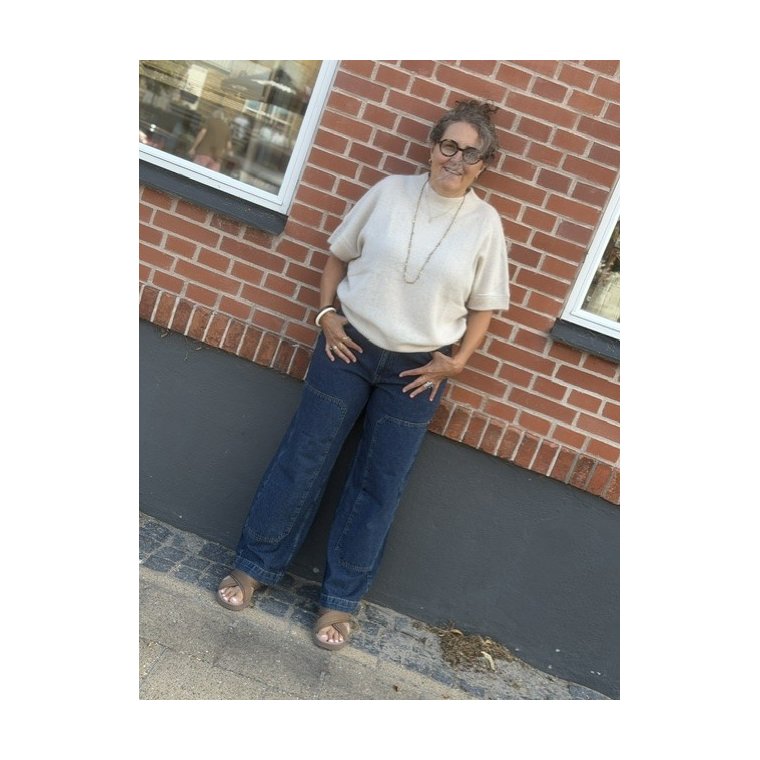 N�MPH - NUTUSCANY MR BAGGY JEANS P3012 - Dark Blue Denim