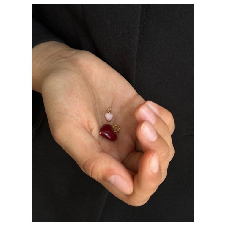 PICO - Amore Heart Pendant - Wine