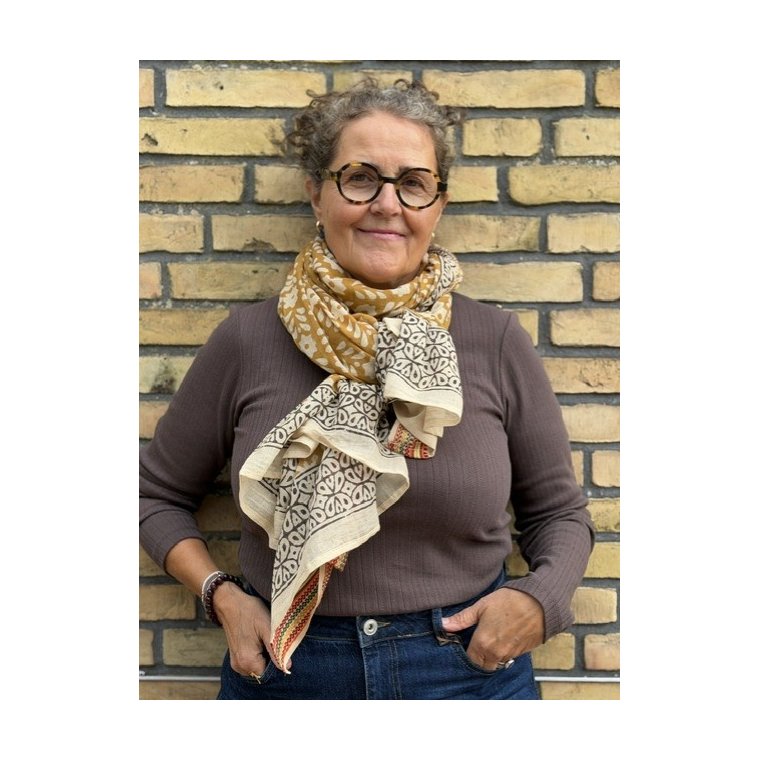 Craft Sisters - Bagru Scarf - 129 - Honey