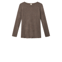 By Basics - 4002 Shirt R-Neck L/S - earth melange