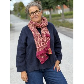 Craft Sisters - Bagru Scarf - Wine - 304