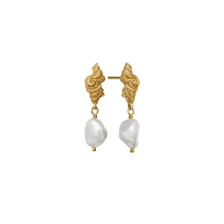 Maanesten - Frigg Earrings - Forgyldt 