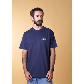 ELSK - EARTH KARMA BRUSHED T-SHIRT - DARK NAVY/Hvidt Print