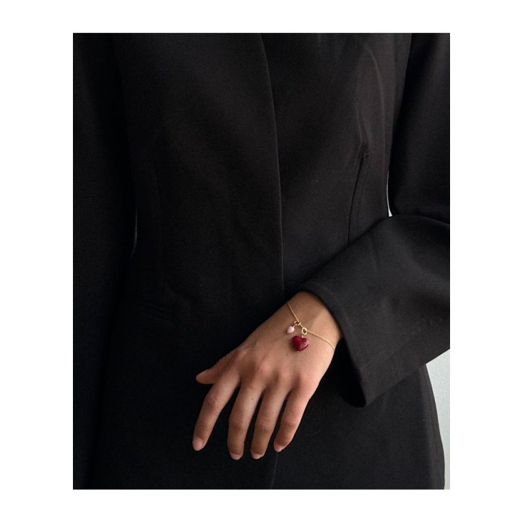 PICO - Amore Heart Pendant - Wine