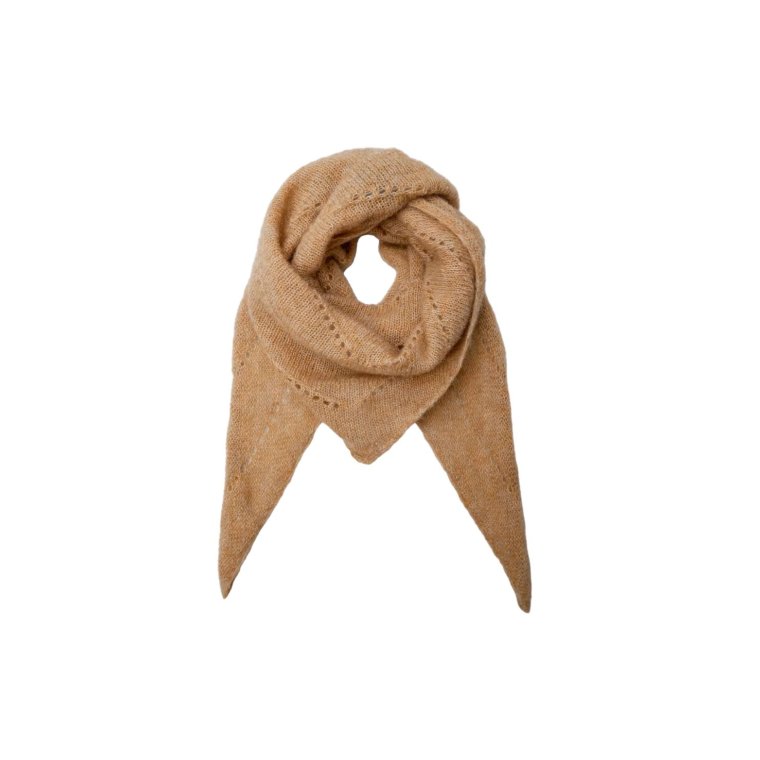 BLACK COLOUR - BCDELL knitted mini scarf - Frappe