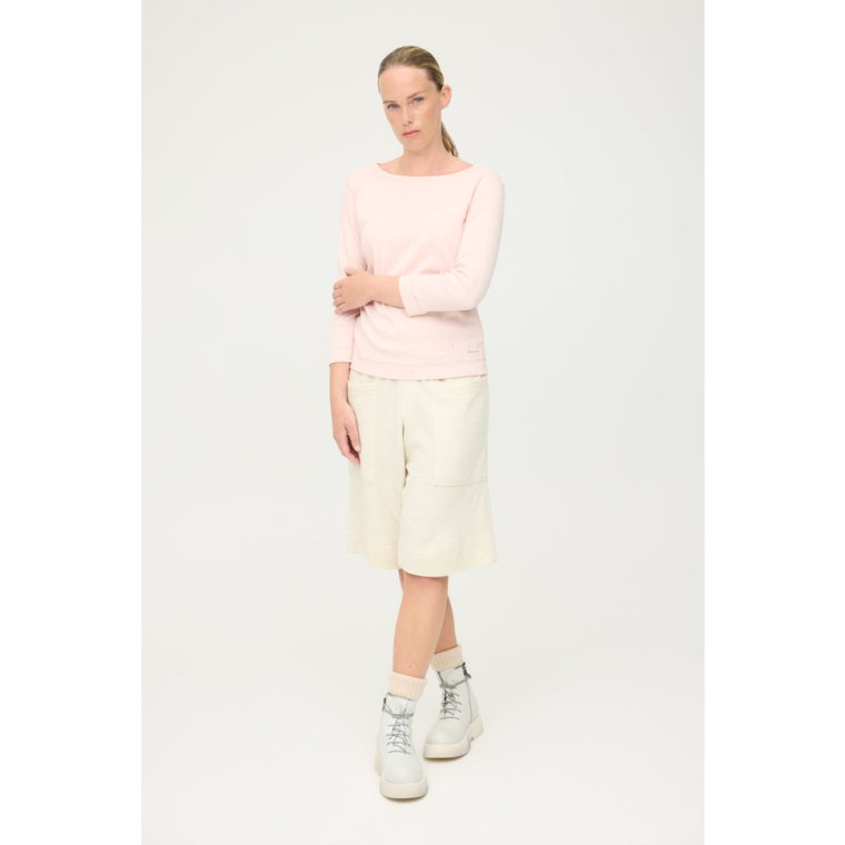By Basics - 4320 shirt boat neck 3/4 s - rose melange