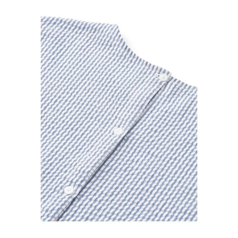 Studio Feder - NOELLE DRESS - SEERSUCKER - FJORD