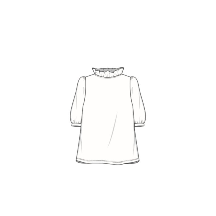 OWN By Basics - 13005 - blouse puff - pale rose