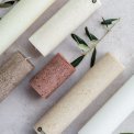 KunstIndustrien - Upcycled olive wax pillar candles - 6 cm x 25 cm